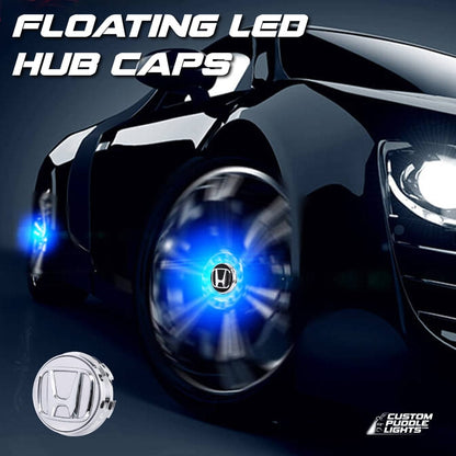 Premium LED Floating Wheel Logo Center Hub Caps Various Designs for Honda