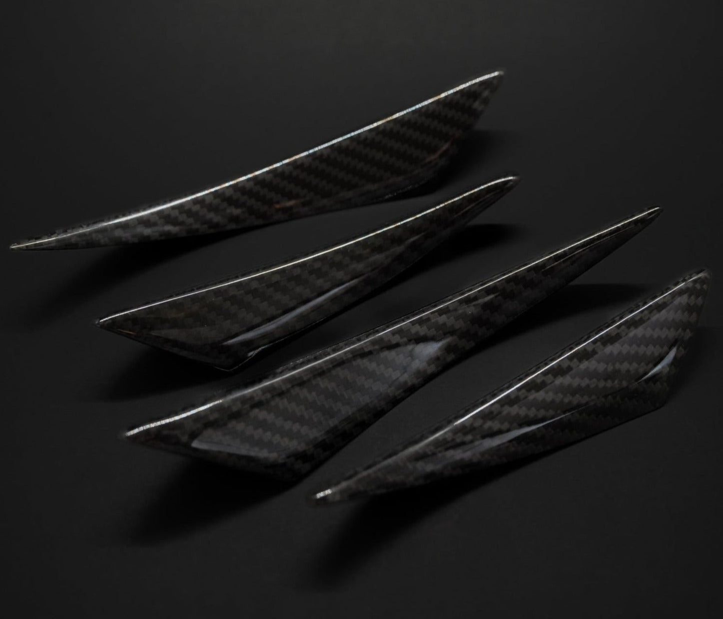 BMW Carbon Fiber Front Bumper Canards (Fins)