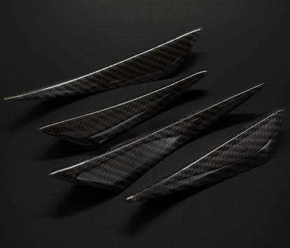 BMW Carbon Fiber Front Bumper Canards (Fins)