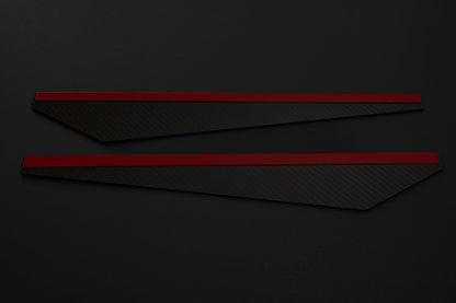 BMW Carbon Fiber Rear Bumper Extensions Horizontal