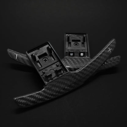 BMW F-Series Carbon Fiber Paddle Shifters for BMW 3 series, 4 Series, M2 M3, M4, M5 (Wet) Gloss