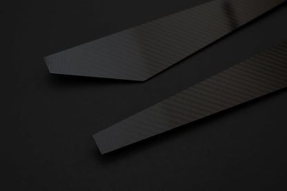 BMW Carbon Fiber Rear Bumper Splitter Extensions Matte Dry (Plain)