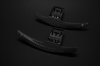BMW F-Series Carbon Fiber Paddle Shifters for BMW 3 series, 4 Series, M2 M3, M4, M5 (Wet) Gloss