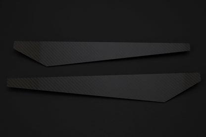 BMW Carbon Fiber Rear Bumper Splitter Extensions Matte Dry (Plain)