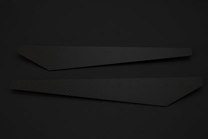 BMW Carbon Fiber Rear Bumper Splitter Extensions Matte Dry (Plain)