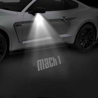 LED Side Mirror MACH1 Projector Puddle Lights Pair for Ford Mustang 2013-2026