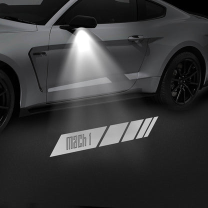 LED Side Mirror MACH1 Projector Puddle Lights Pair for Ford Mustang 2013-2026