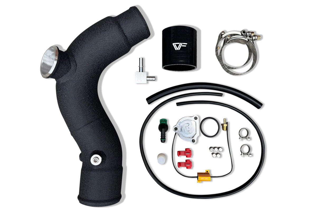 CVF Hot + Cold Aluminum Intercooler Pipe Kit with TiAL Flange (2020-2026 3.0L Ford Explorer ST)