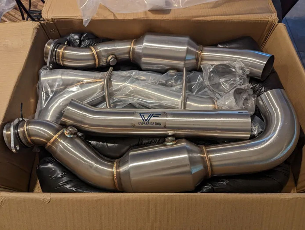 CVF Stainless Steel Catted Downpipes (2015-2016 Ford F-150 3.5L EcoBoost)