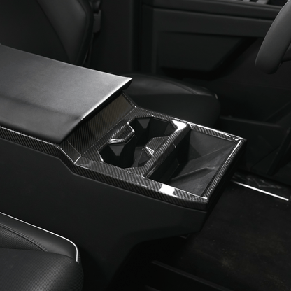 [Real Carbon Fiber] Front Drain Cup Panel For Cybertruck (Glossy/Matte)