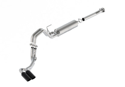 Ford Racing 21-24 F-150 122.8in Dual Side Exit Exhaust - Black Tips M-5200-FSB