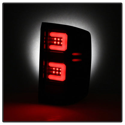Spyder 16-18 Chevy Silverado Light Bar LED Tail Lights - All Black ALT-YD-CS16-LED-B 5085863