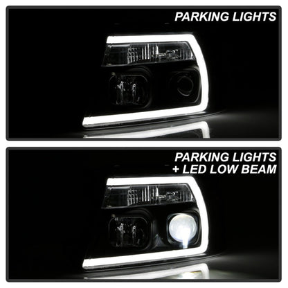 Spyder Ford F-150 04-08 High-Power LED Headlights - Black PRO-YD-FF15004PL-BK 5088161