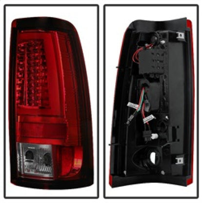 Spyder Chevy Silverado 1500/2500 03-06 Version 2 LED Tail Lights - Red Smoke ALT-YD-CS03V2-LED-RS 5081933