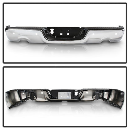 SPYDER xTune 09-18 Dodge Ram 1500 OEM Style Steel Rear Bumper - Chrome (RB-DR09-SET-DEWS-C) 9047008