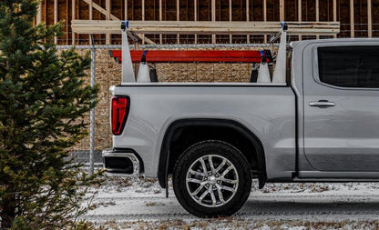 Access ADARAC Al Uprights 26in Vertical Pro Kit (2 Uprights w/1 66in Cross Bar) Silver Truck Rack 4006040
