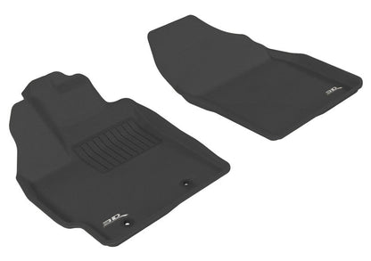 3D MAXpider 2010-2011 Toyota Prius Kagu 1st Row Floormat - Black L1TY04011509