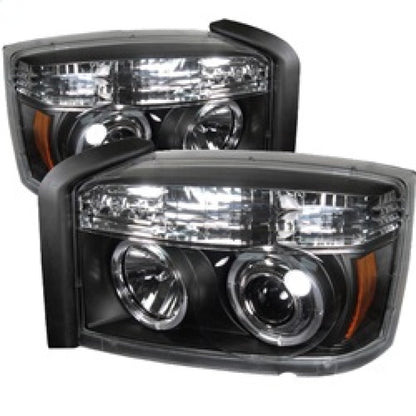 Spyder Dodge Dakota 05-07 Projector Headlights LED Halo Black High H1 Low H1 PRO-YD-DDAK05-BK 5009760