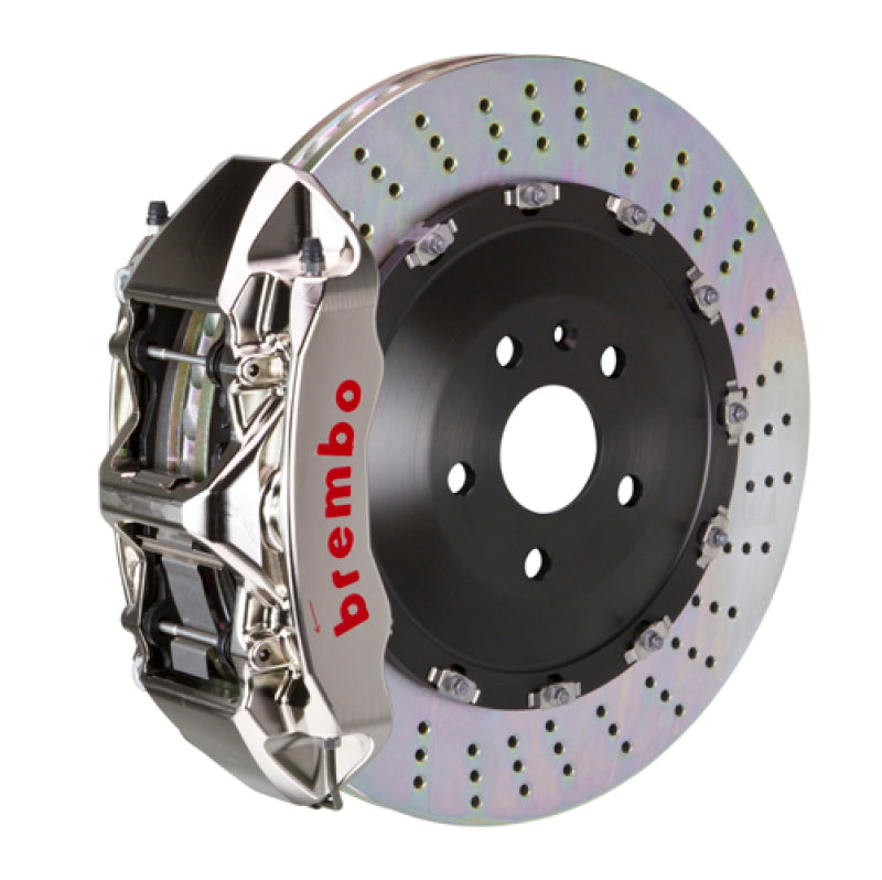 Brembo 06-10 M5/06-10 M6 Front GTR BBK 6 Piston Billet 405x34 2pc Rotor Drilled- Nickel 1N1.9504AR
