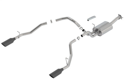 Borla 2019 RAM 1500 5.7L V8 AT 4DR Crew Cab Short Bed Touring SS Catback Exhaust - Black Chrome Tip 140758BC