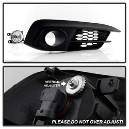 Spyder Honda Civic 2016-2017 2Dr/Coupe OEM Fog Light W/Switch- Clear FL-HC2016-2D-C 5083067