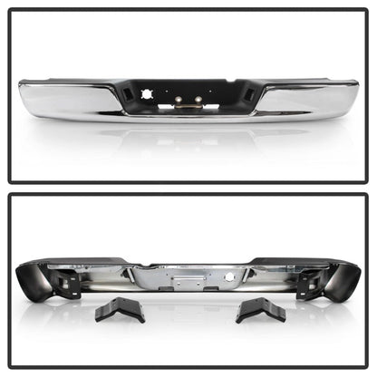 SPYDER xTune 02-08 RAM 1500/03-09 2500/3500 OEM Style Steel Rear Bumper - Chrome (RB-DR02-SET-C) 9047367