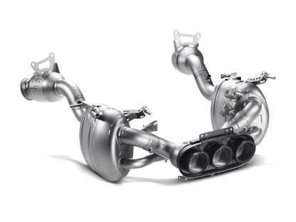 Akrapovic 10-15 Ferrari 458 Italia/458 Spyder Slip-On Line (Titanium) w/ Carbon Tips MTP-FE458H