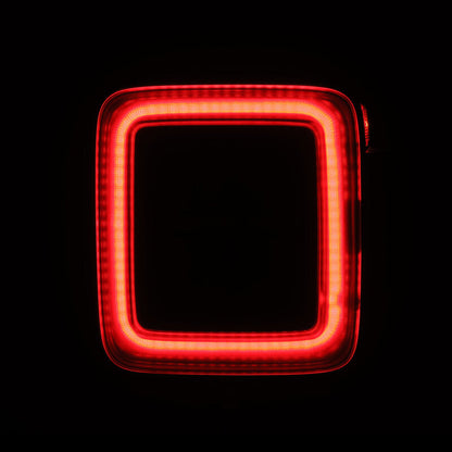 AlphaRex 18-23 Jeep Wrangler JL NOVA Prismatic LED Taillights Black-Red 602020 *Discontinued
