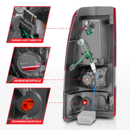Anzo 2003-2006 Chevrolet Silverado 1500 LED Taillights Red/Clear