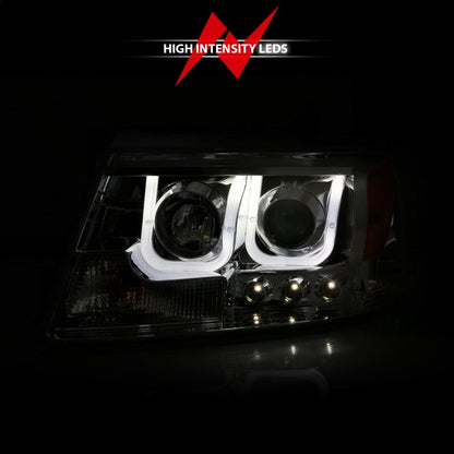 Anzo 2004-2008 Ford F-150 Projector Headlights w/ U-Bar Chrome