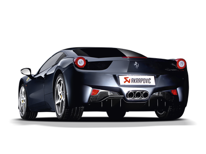 Akrapovic 10-15 Ferrari 458 Italia/458 Spyder Slip-On Line (Titanium) w/ Carbon Tips MTP-FE458H