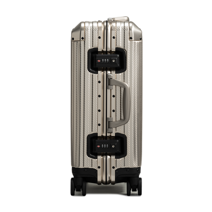 TREVA Aluminum Suitcase Champagne