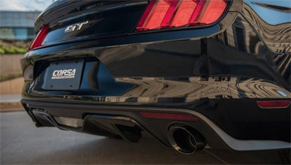 Corsa Performance 15-16 Ford Mustang GT Convertible 5.0L V8 Black Xtreme Dual Rear Exit