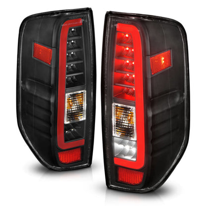 ANZO 2005-2021 Nissan Frontier LED Taillights Black Housing/Clear Lens 311443