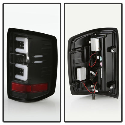 SPYDER Chevy 1500 14-16 Light Bar LED Tail Lights All Blk ALT-YD-CS14-LBLED-BKV2 5085856
