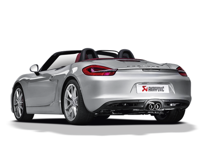 Akrapovic 12-15 Porsche Boxster (981) Slip-On Line (Titanium) w/ Titanium Tips S-PO981SO-HT/1