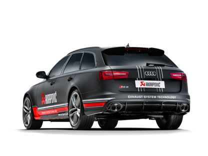Akrapovic 14-17 Audi RS6 Avant (C7) Evolution Line Cat Back (Titanium) w/ Carbon Tips S-AU/TI/3H