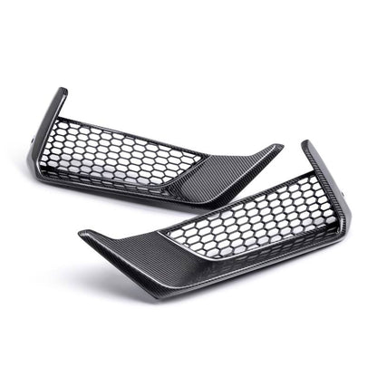 Anderson Composites 2024 Ford Mustang Dark Horse Carbon Fiber Front Bumper Inserts AC-FBI24FDMUDH