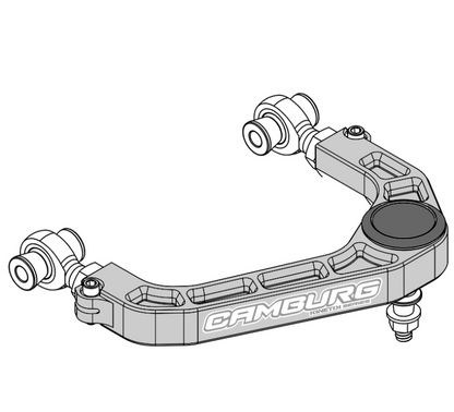 Camburg Ford F-150 2WD/4WD 21-23 KINETIK V2 Performance Billet Uniball Upper Arms CAM-110211-GRY