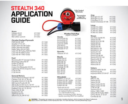 Aeromotive 340 Fuel Pump GM Center Inlet
