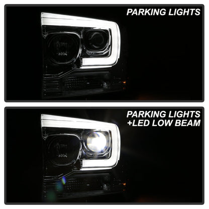 Spyder Platinum Ford F250/350/450 05-07 High-Power LED Module Proj. Headlights-Chrome (PRO-YD-FS05V2 5087904