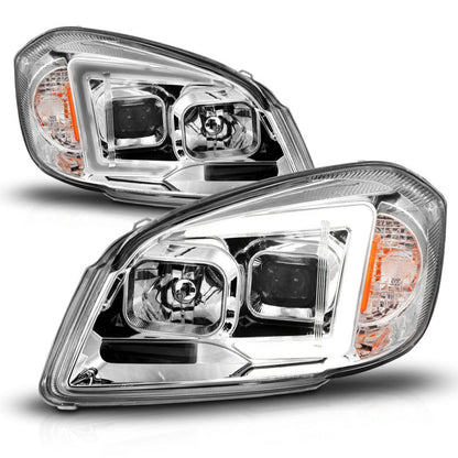 ANZO 05-10 Chevrolet Cobalt / 07-10 Pontiac G5 LED Projector Headlights Black Housing 121576