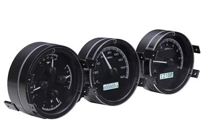 VHX GAUGES  BLACK ALLOY/RED