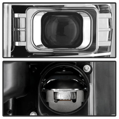 Spyder Ford F250/350/450 11-16 V2 High-Power LED Headlights-White Light Bar-Chrome PRO-YD-FS11V2PL-C 5087881