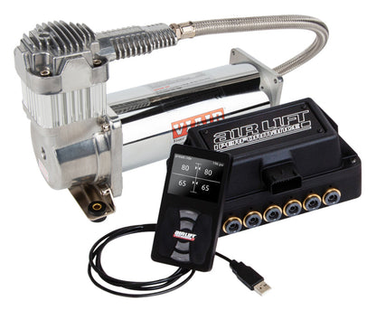 AIRLIFT Performance 3H (1/4" Air Line, 4 Gallon 5-Port Lightweight Polished