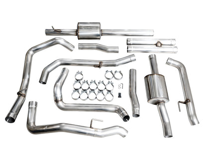 AWE Tuning AWE 4th Gen GM 1500 6.2L Catback Split Rear Exit (w/ Bumper Cutouts) - OE Tips 3015-31202