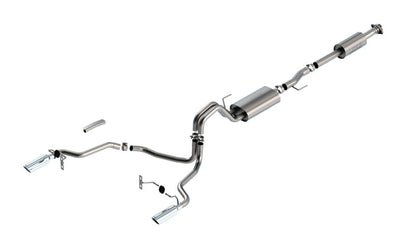 Borla F-150 2021 2.7L/3.5L 4dr CC SB EC STB Lari/King R/Plinum/LTD 3/2.25 SRE CB Touring CHR Tips 140862