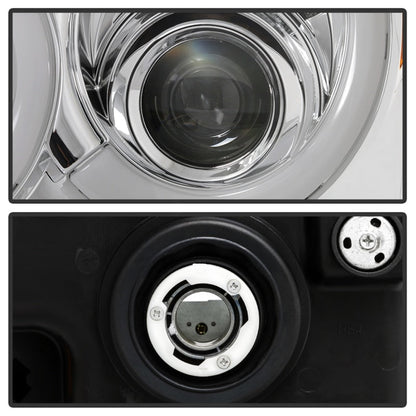 Spyder 05-07 Jeep Grand Cherokee - Light Bar Projector Headlights - Chrome - PRO-YD-JGC05V2-LB-C 5086112
