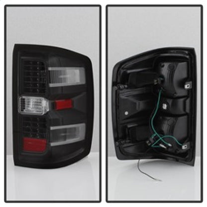 SPYDER xTune Chevy 1500 14-16 / Silverado 2500HD/3500HD LED Tail Lights - Black ALT-JH-CS14-LED-BK 9036545