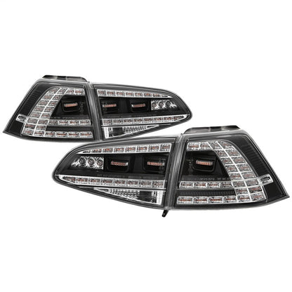 SPYDER 15-17 Volkswagen Golf LED Tail Lights - Black (ALT-YD-VG15-LED-BK) 5085412